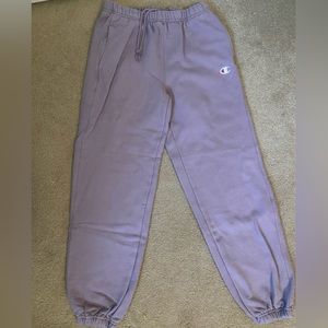 Lilac Purple Champion Reverse-Weave Sweatpants in Size Small